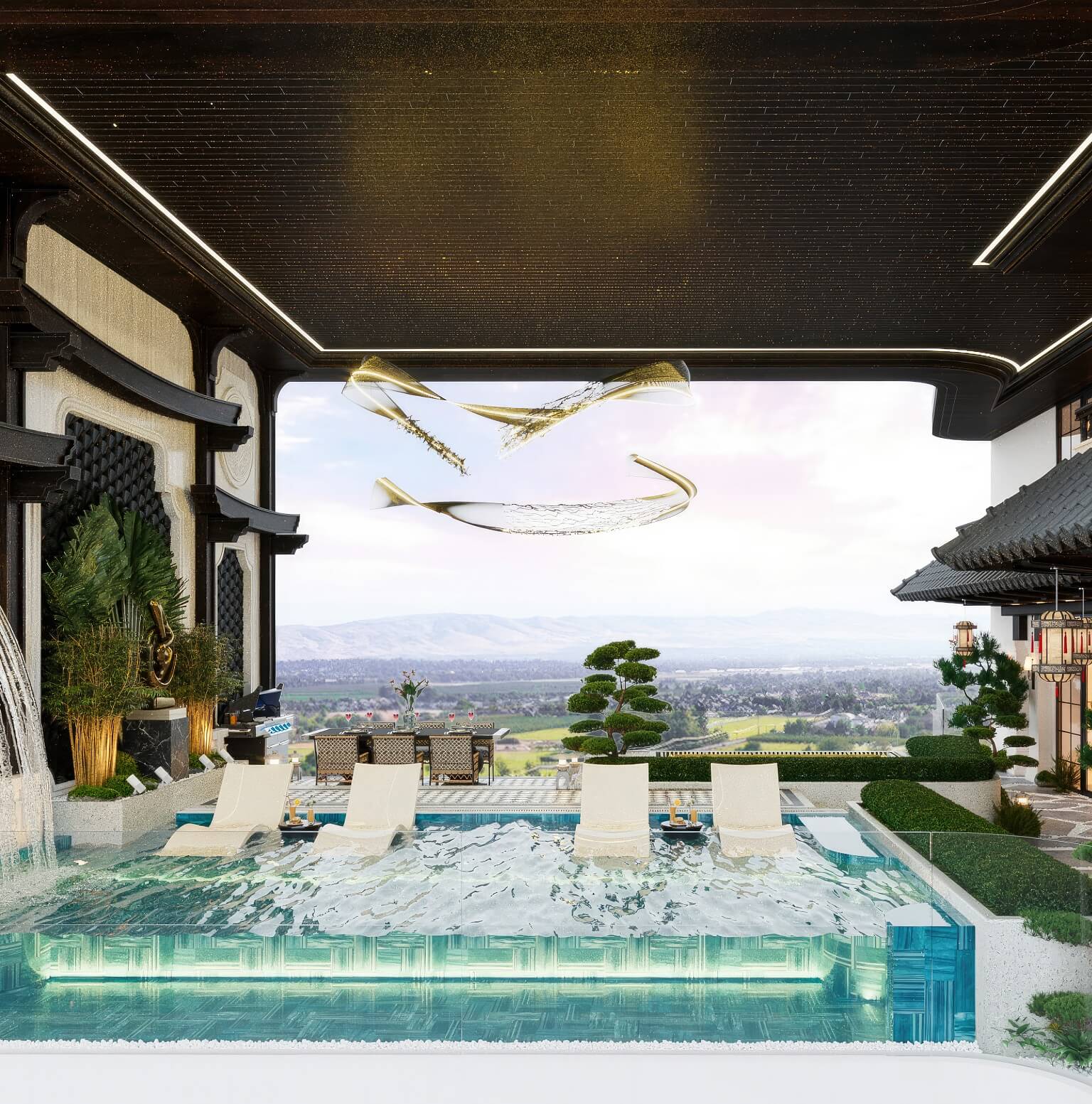 nội thất sky villa noble crystal tây hồ ciputra